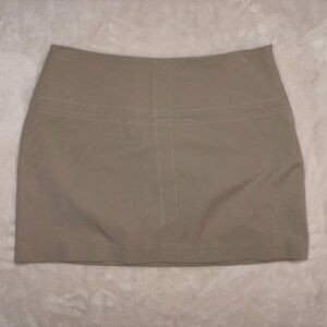 Vintage Express Women’s Classic Tan Low Rise Mini Skirt